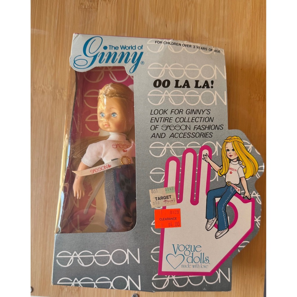 Vintage The World of Ginny Vogue Sasson Doll Oo La La NIB‎ Retro 80s Clothing